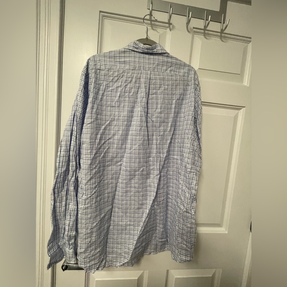 Excellent used condition men’s Ralph Lauren size XXL blue and white check  top - Picture 5 of 8
